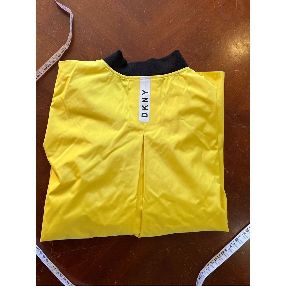 DKNY High Low Yellow Waterproof Jacket